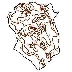 Isotherms contour map of South Khorasan province