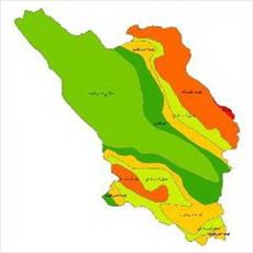 Map Chaharmahal and Bakhtiari climate classes