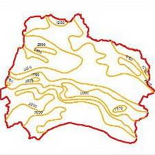 Map evaporation curves of the North Khorasan Province