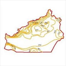 Map evaporation curves of the province