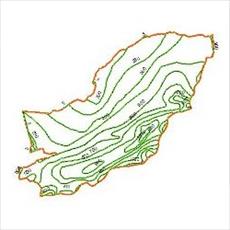 Precipitation contour map of Golestan