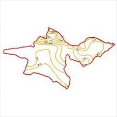 The evaporation curves Map of Tehran