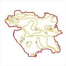 The evaporation curves map of Kurdistan